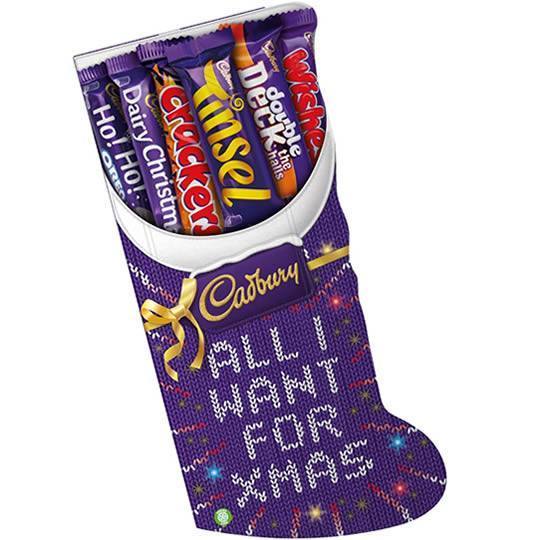 Buy Cadbury Christmas Stocking Chocolate Selection Box from cadbury Cadbury Christmas Stocking Chocolate Selection Box