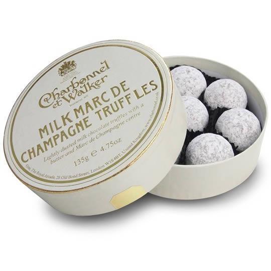 Buy Charbonnel et Walker Milk Marc de Champagne Chocolate Truffles 135g from amazon Charbonnel et Walker Milk Marc de Champagne Chocolate Truffles 135g
