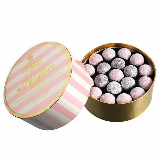 Charbonnel et Walker Milk & Pink Marc de Champagne Chocolate Truffles 650g