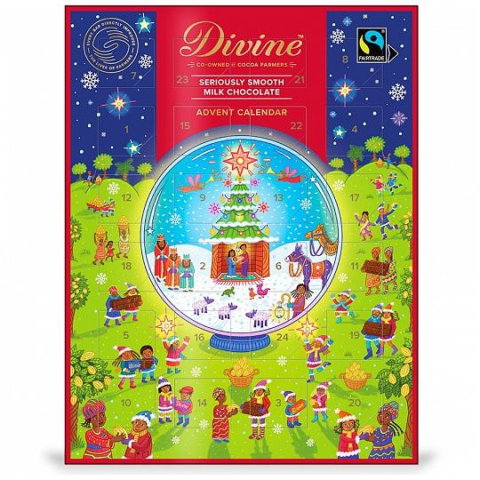 Buy Divine Milk Chocolate Advent Calendar from ethicalsuperstore Divine Milk Chocolate Advent Calendar