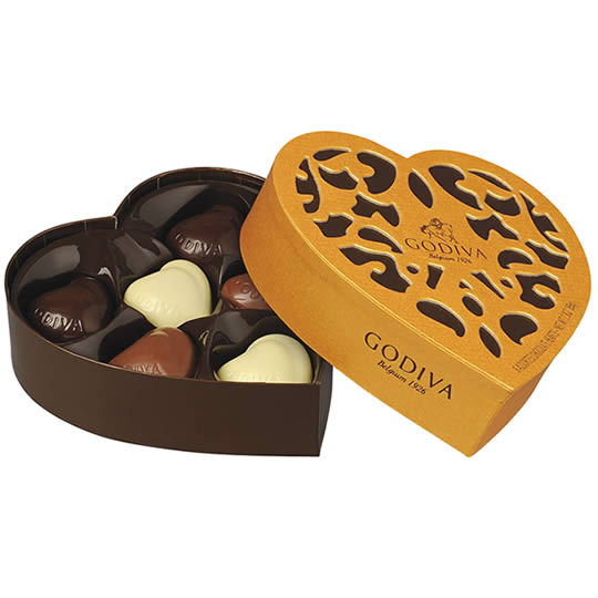 Godiva Coeur Iconique 6 Piece Chocolate Box