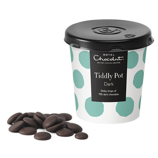 Hotel Chocolat Dark Chocolate Buttons Tiddly Pot