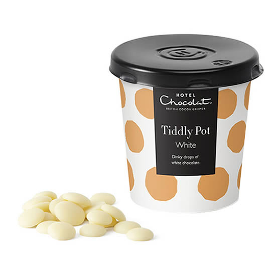 Buy Hotel Chocolat White Chocolate Buttons Tiddly Pot from hotelchocolat Hotel Chocolat White Chocolate Buttons Tiddly Pot