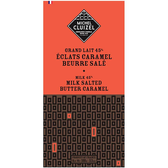 Buy Michel Cluizel Salted Butter Caramel 45% Cocoa Milk Chocolate Bar from choctrade Michel Cluizel Salted Butter Caramel 45% Cocoa Milk Chocolate Bar