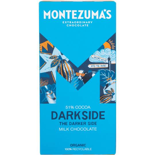 Buy Montezuma’s Darkside 51% Cocoa Milk Chocolate Bar 90g from montezumas Montezuma’s Darkside 51% Cocoa Milk Chocolate Bar 90g