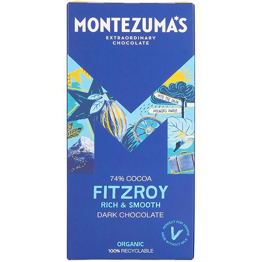Buy Montezuma’s Fitzroy 74% Cocoa Dark Chocolate Bar 90g from ethicalsuperstore Montezuma’s Fitzroy 74% Cocoa Dark Chocolate Bar 90g