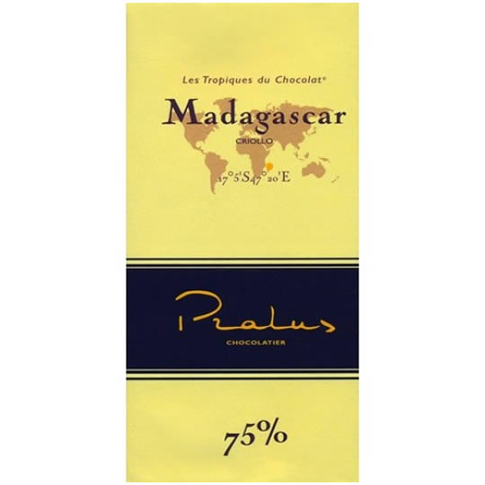 Buy Pralus Madagascar 75% Cocoa Dark Chocolate Bar from choctrade Pralus Madagascar 75% Cocoa Dark Chocolate Bar