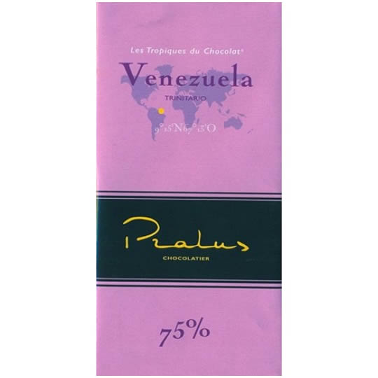 Buy Pralus Venezuela 75% Cocoa Dark Chocolate Bar from choctrade Pralus Venezuela 75% Cocoa Dark Chocolate Bar